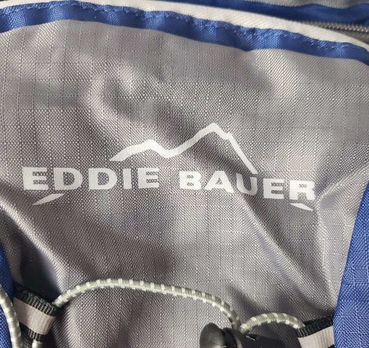 Eddie Bauer Packable Backpack Blue and Gray Lightweight Daypack 4