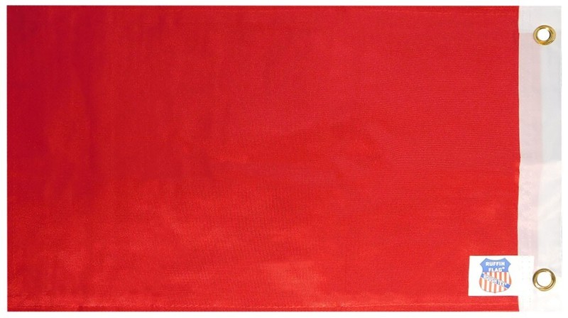 12x18 Red Plain Solid Color Double Sided Rough Tex Knit Nylon 12"x18" Flag Grmts gallery