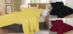 NEW UNIQUE SOLID PLAIN QUILT SET BED COVER BEDDING QUILTED BEDSPREAD