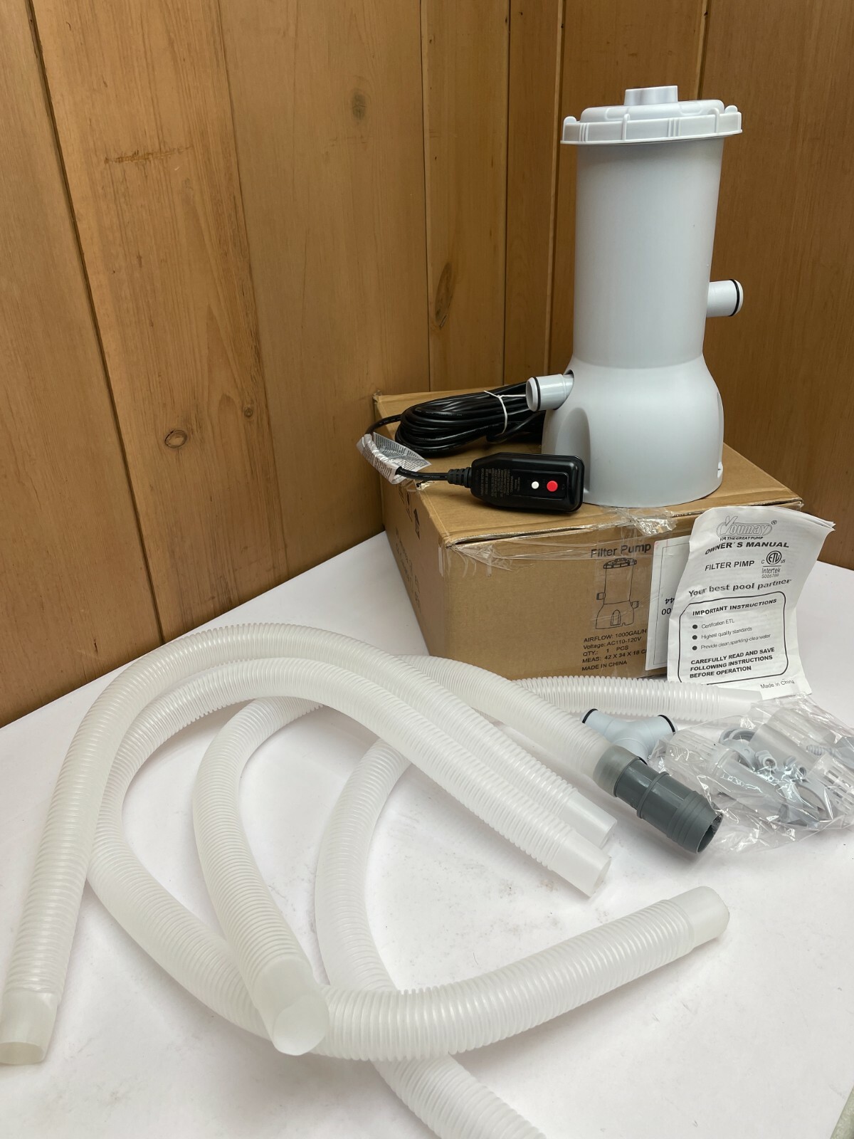 New Future Way 1000 GPH Pool Filter Pump for Above Ground Pool Crystal Clear AM1 gallery