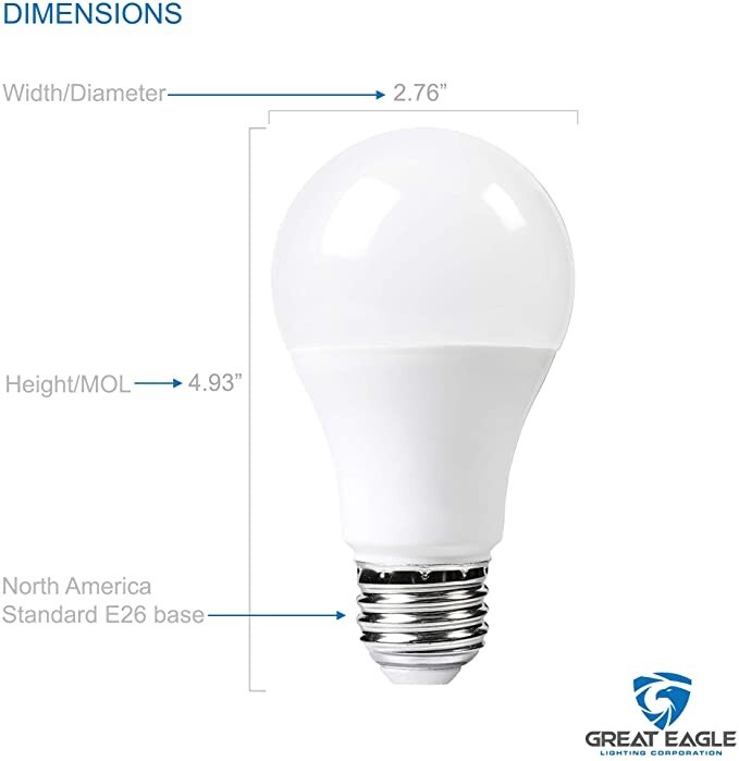 Great Eagle 200W Replacement A21 LED Bulb 2700K/3000K/4000K/5000K (2 Pack) gallery