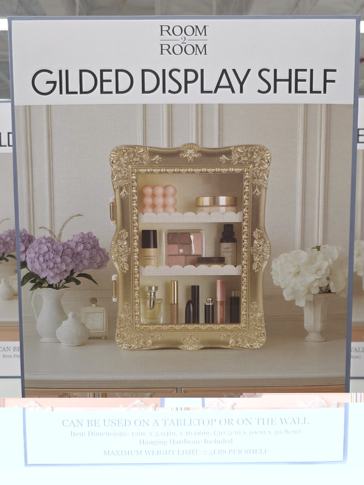 Room 2 Room Gilded Display Shelf TikTok Viral Gold Brand New Room2Room Ship fast gallery