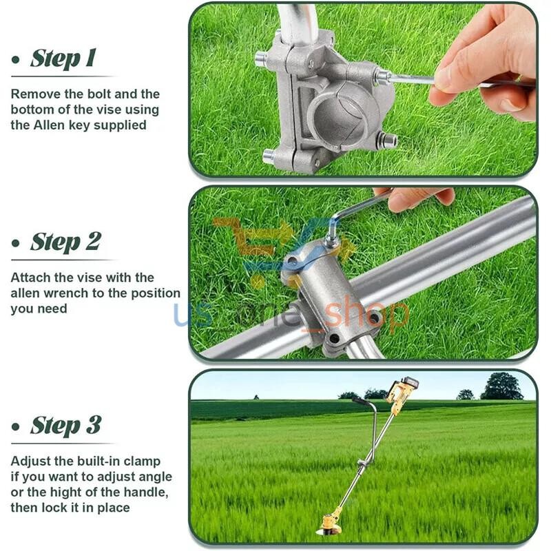 String Trimmer Handle Ergonomic Trimmer Grip Lawn Mower Handle Grip Auxiliary US gallery