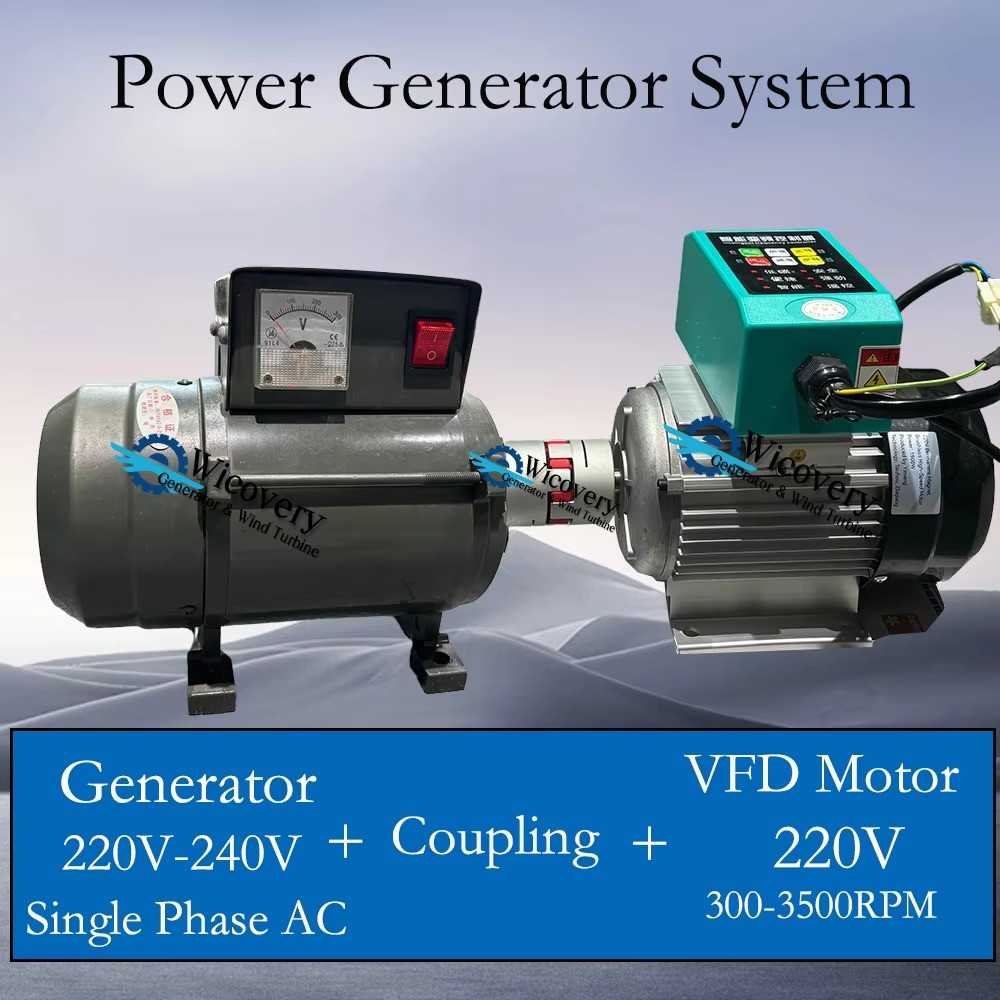 Generator Permanent Magnet High RPM VFD Motor 10KW 20KW 220V 240V singel phase gallery