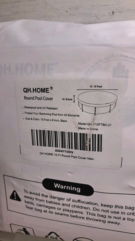 10ft Round Pool Cover Ultimate Windproof & Tear-Resistant Fabric Snug Fit... gallery