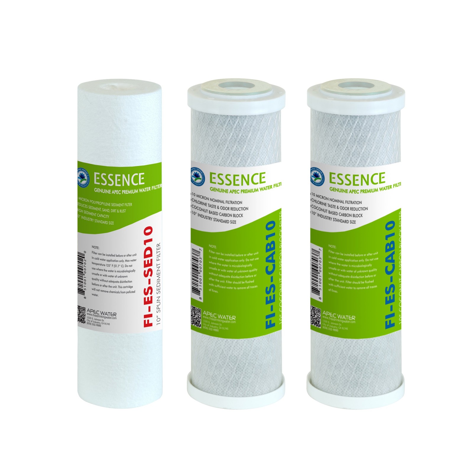 APEC Water Systems FILTER-SET-ES High Capacity Replacement Pre-Filter Set For gallery