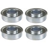4 Flange Precision Wheel Ball Bearings 5/8" X 1 3/8" fits Lesco 050312 Tractors gallery