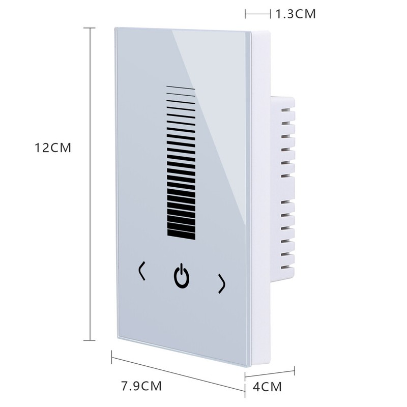 Wall-Mounted Glass Touch Panel LED Dimmer Switch Brightness Controller 12V-24V gallery