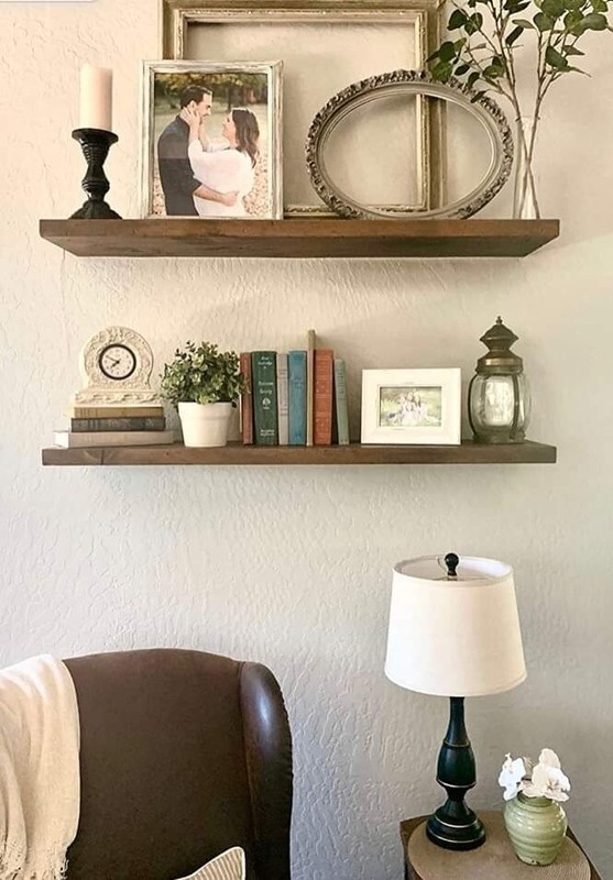 8-Inch Hidden Floating Shelf Brackets Support For Wood Shelves gallery