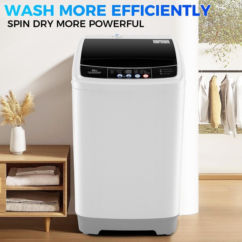 Portable Washing Machine Full Automatic Top-Loading Small Washer 17.8Lbs 15.6Lbs gallery