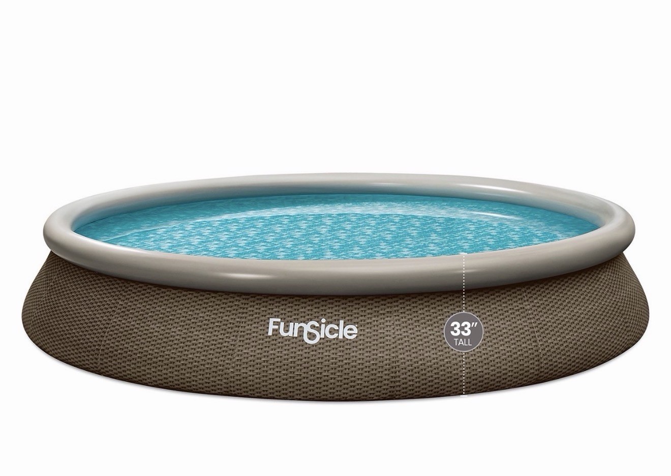 Funsicle 15' x 33" QuickSet Inflatable Ring Top Outdoor Above Ground Pool w/Pump gallery