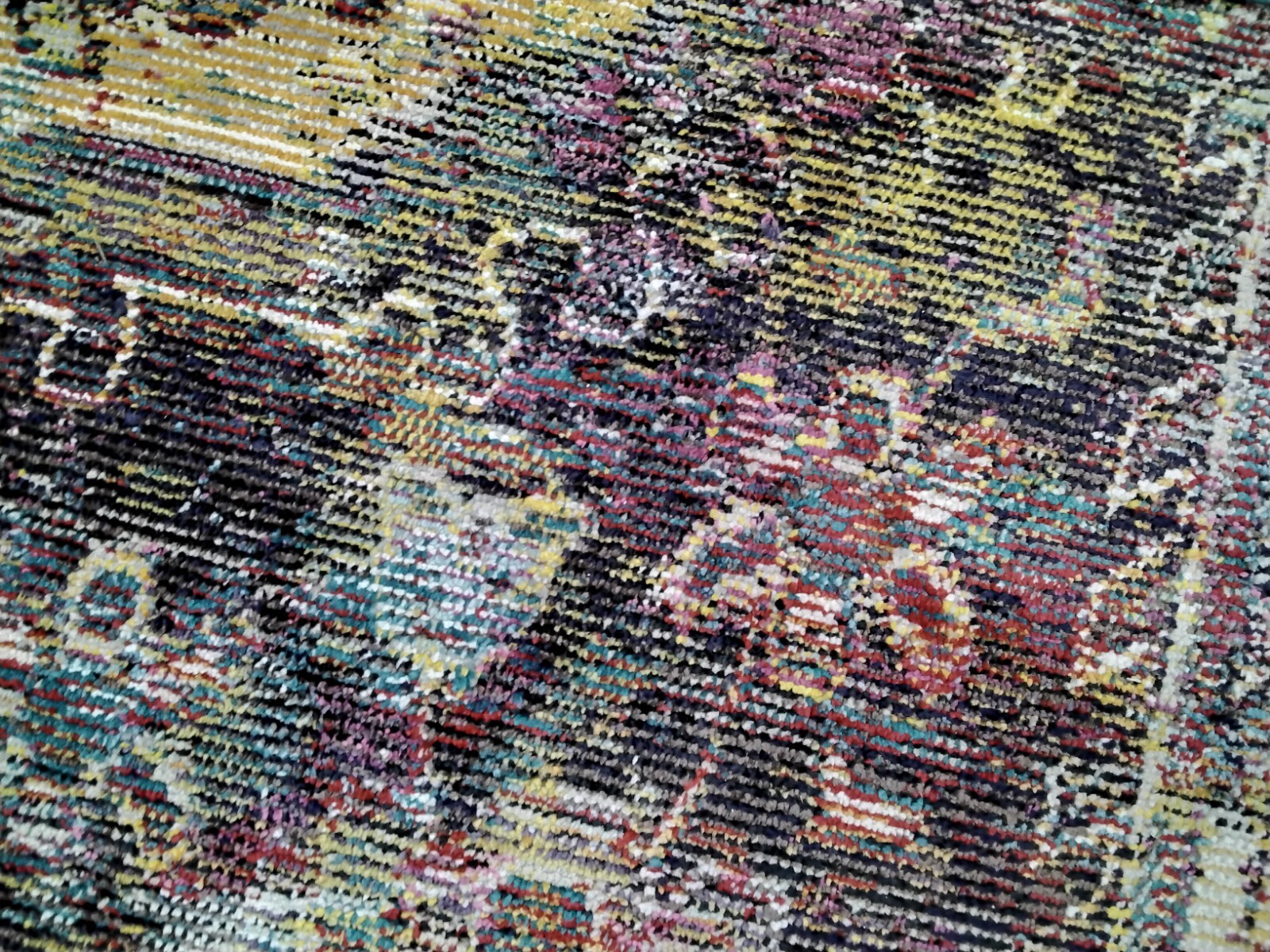 TEAL / ROSE 6'-7" X 9'-2" Back Stain Rug, Reduced Price 1172732433 CRS514T-6 gallery