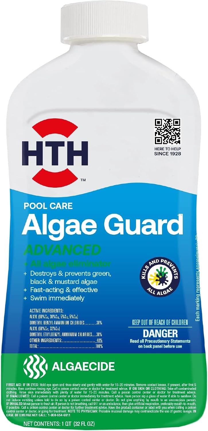 HTH 67084 Pool Care Algae Guard Advanced, All 32 fl oz (Pack of 1) gallery