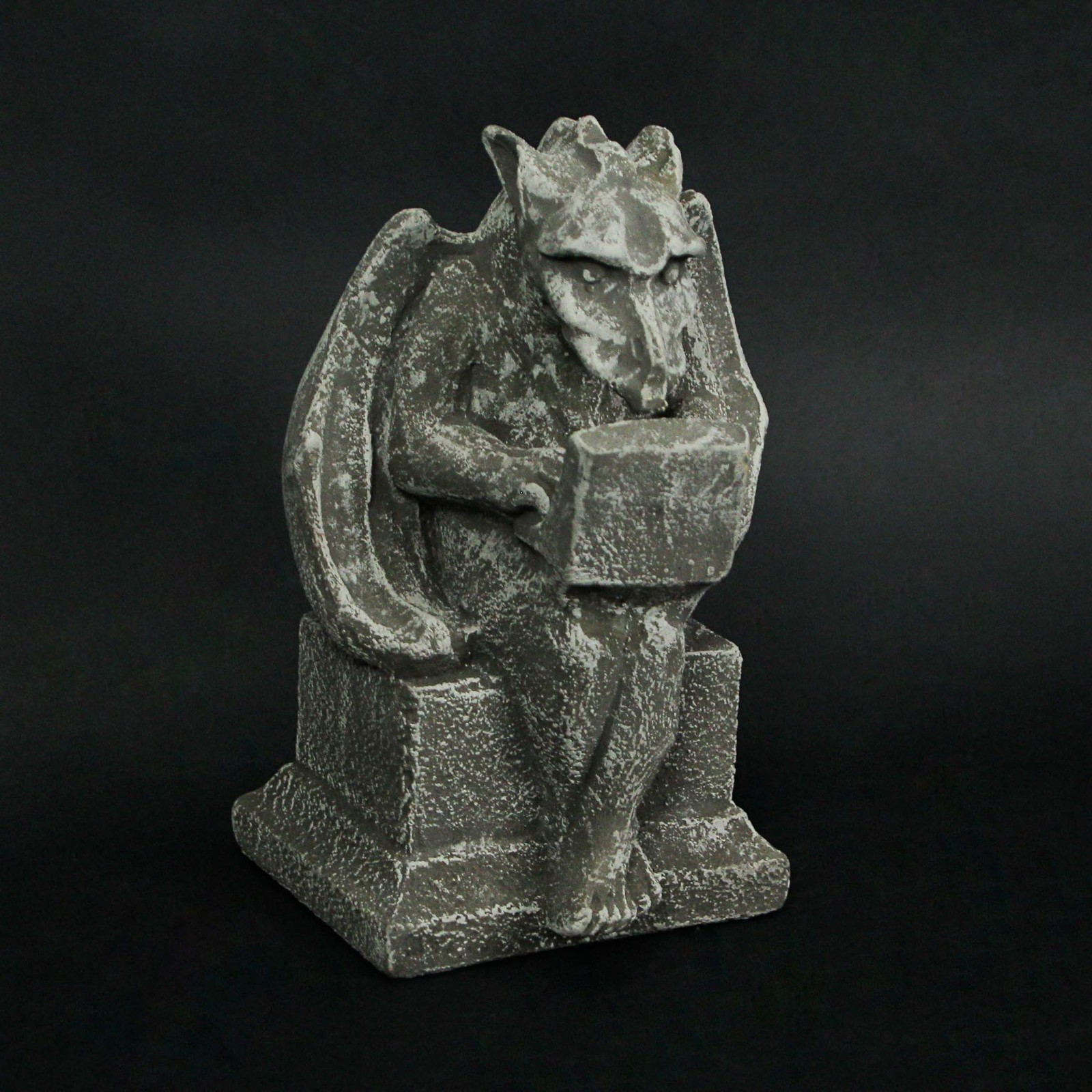Zeckos Gargoyle With Laptop Computer Concrete Statue gallery