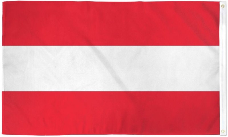 "AUSTRIA" flag 2x3 ft polyester banner sign Austrian AUS EU UN United Nations gallery