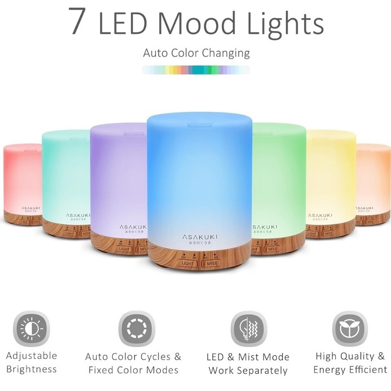 Essential Oil Diffuser, 300ML, Quiet 5-In-1 Premium Humidifier, Home Fragrance gallery