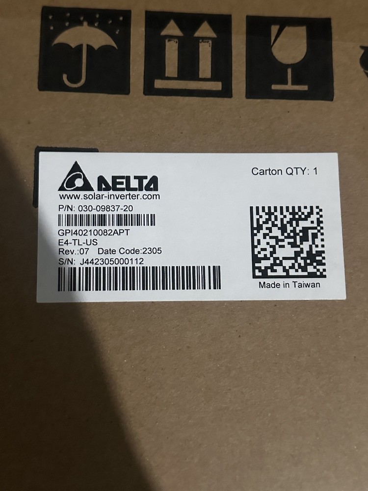 DELTA E4-TL-US Solar Inverter Single Phase 480V - H76
