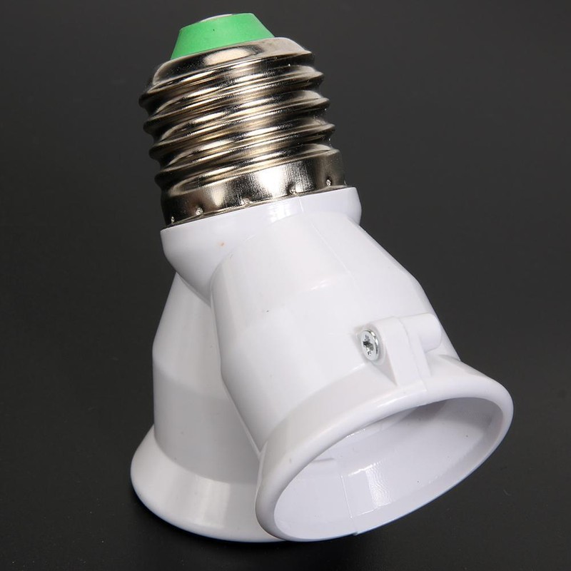 2/4/6x Lamp 2in1 E27 Socket Splitter Adapter Light Double Y Bulb Base Holder gallery