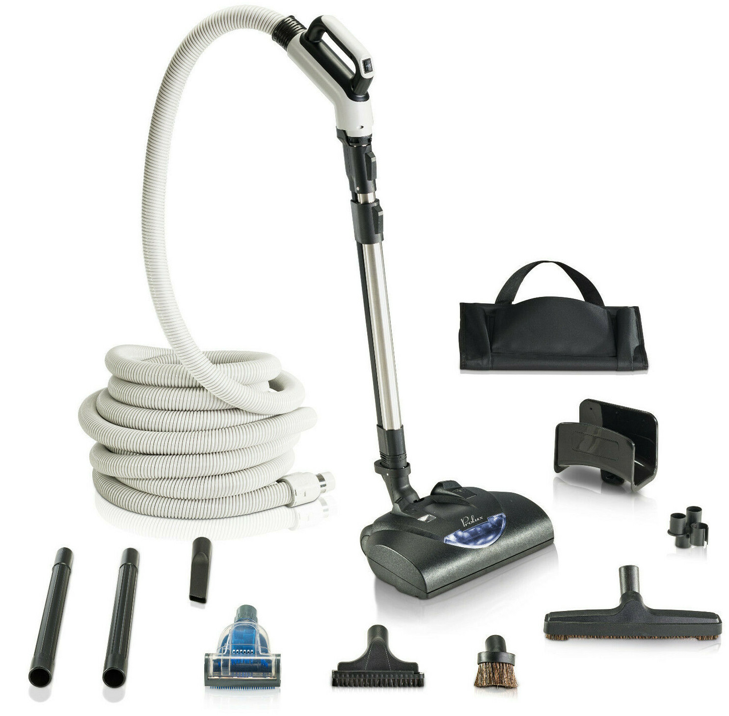 Prolux 35 ft Central Vacuum Cleaner Hose Powerhead and Tool Kit (DIRECT CONNECT) gallery