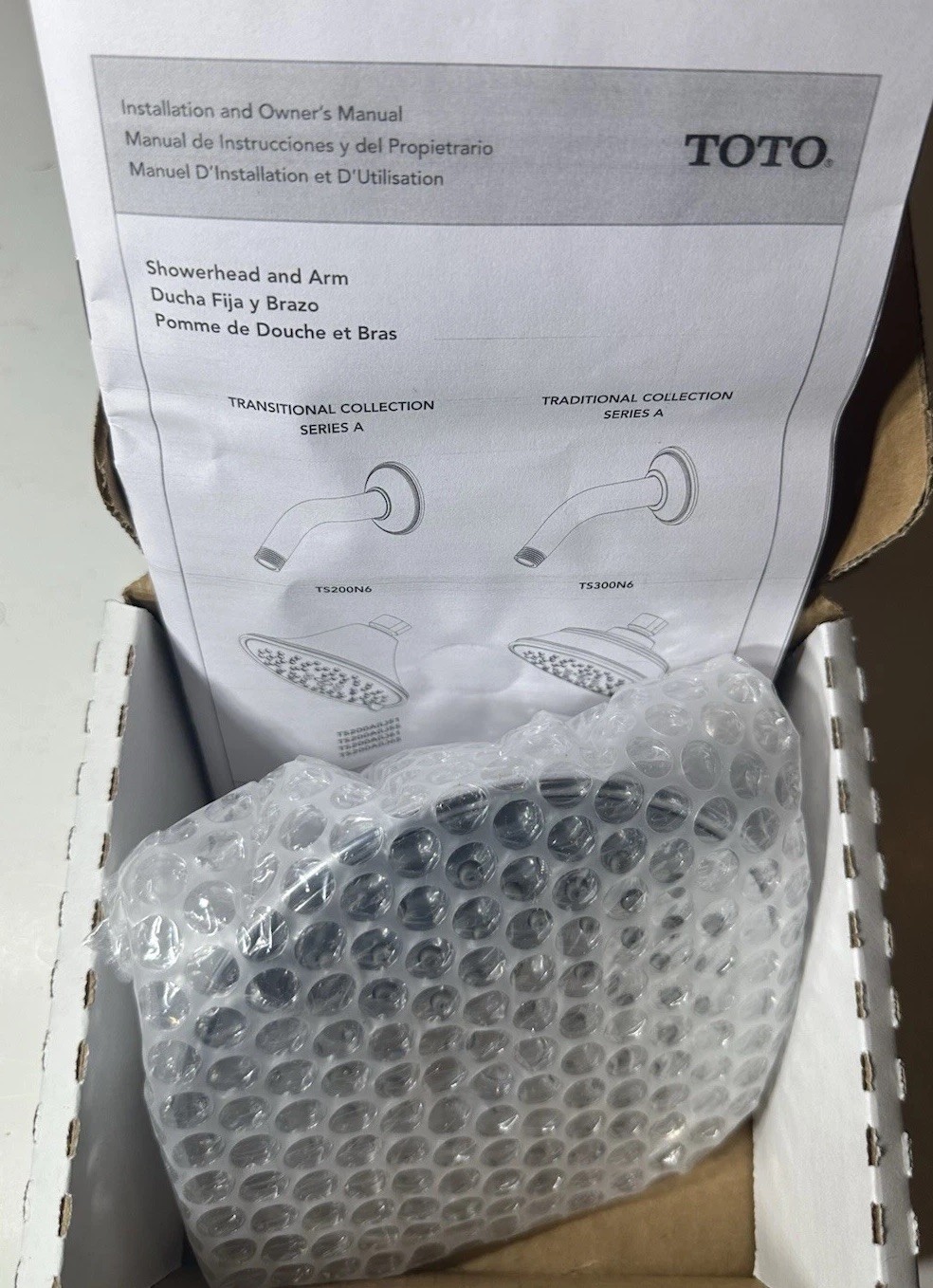 TOTO Transitional Coll. Series A Multi-Spray Showerhead TS200A65#CP New In Box gallery