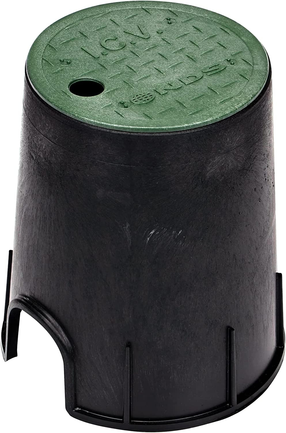 6 In Round Valve Box Overlapping ICV Cover Irrigation Control Sprinkler Black gallery