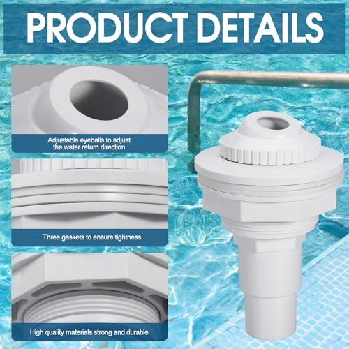 Pool Return Jet Fitting Above Ground Pool Complete Pool Return Jet Kit with 2 gallery