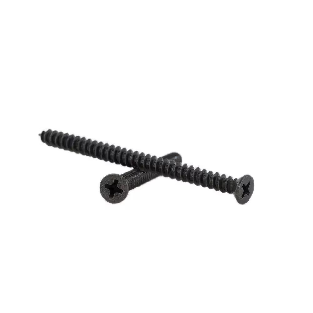 #9 3 In. Oil-Rubbed Bronze Phillips Flat-Head Long Hinge Screw with Oversize Thr gallery