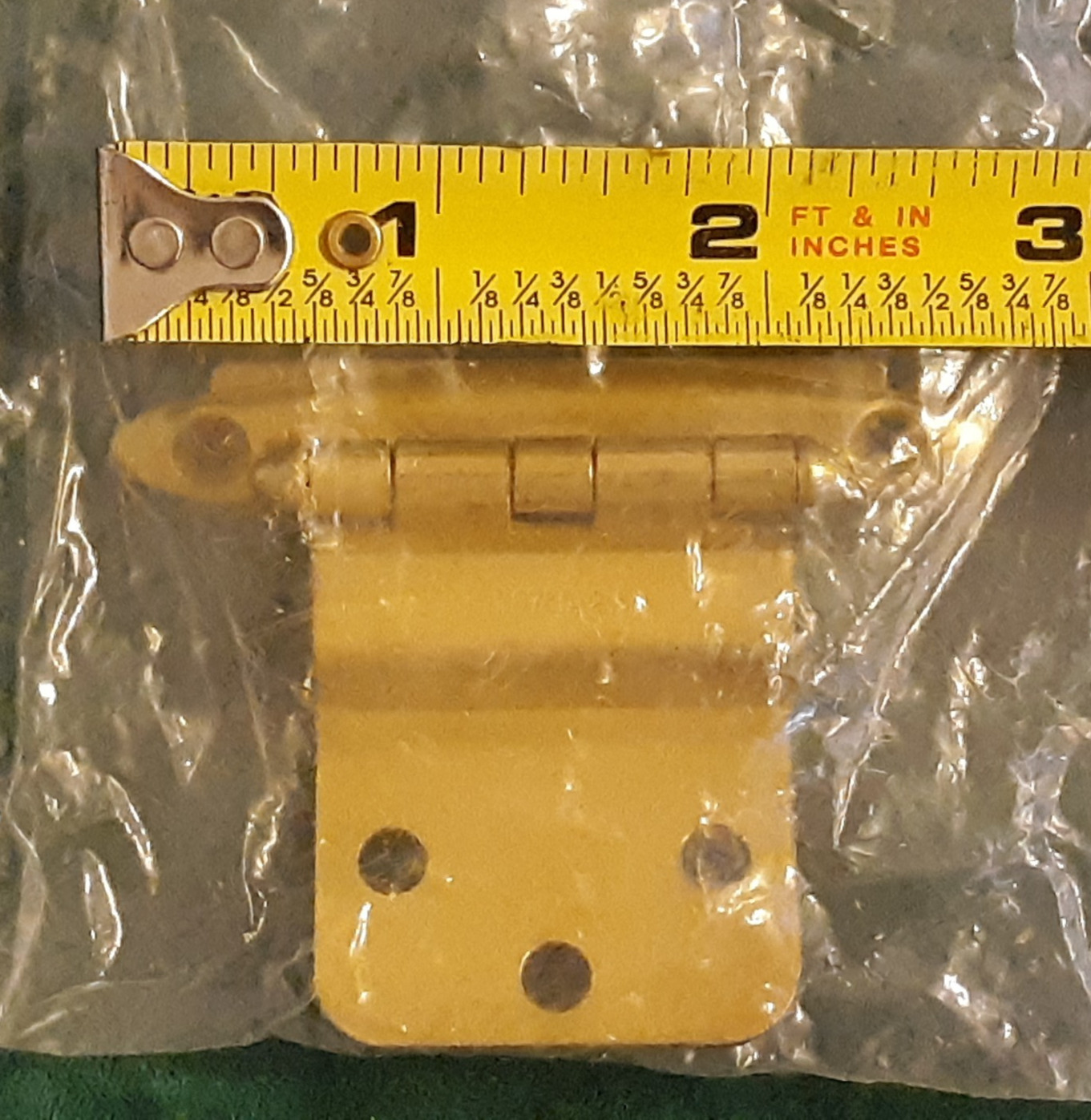 AMEROCK Bright Brass Non Self Closing Cabinet Door Hinges 3417-3 - NOS gallery