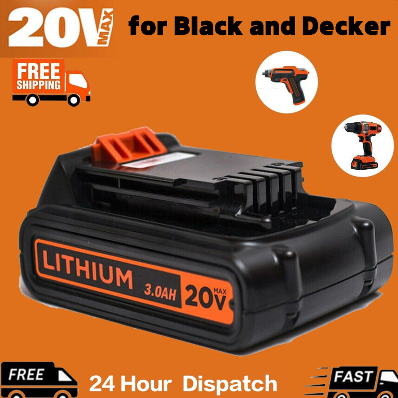2Pack 20V Lithium-ion Battery replacement for BLACKDECKER 20Volt LBXR20 3000mAh gallery