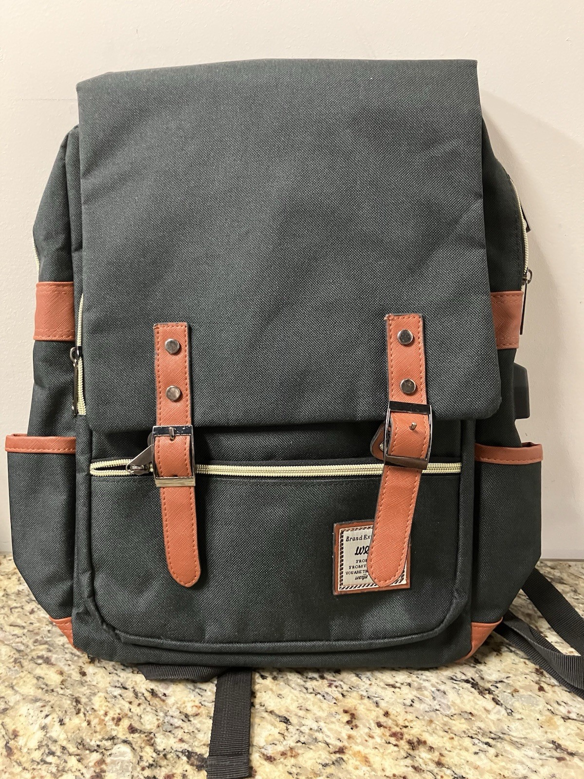 Backpack satchel style Tech Laptop Bag Attached USB Port