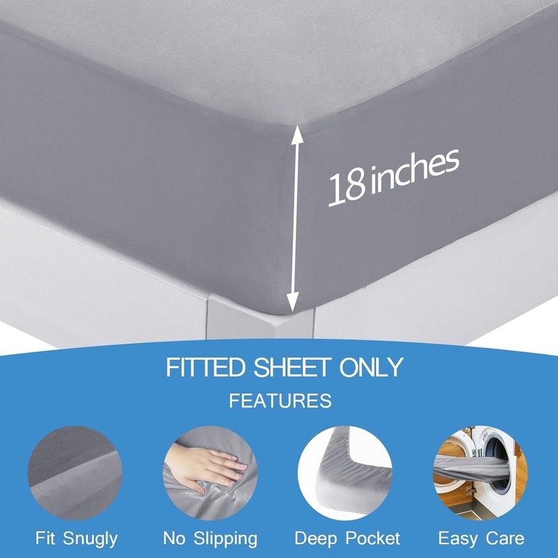 Split Top King Sheets Only, Head King Sheet for 34" Top Split from Head Adjus... gallery