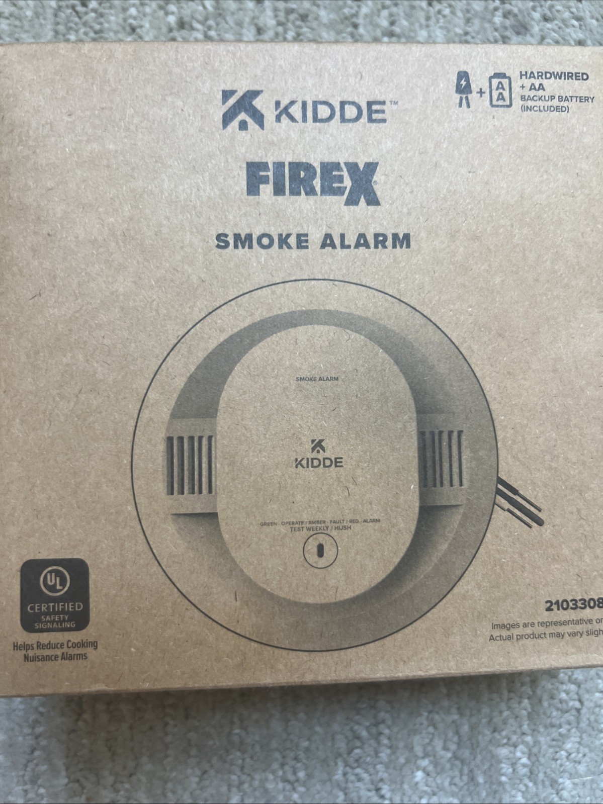 Kidde Firex Smacfex: Smoke Alarm Detector Hardwired +AA Backup Battery New gallery