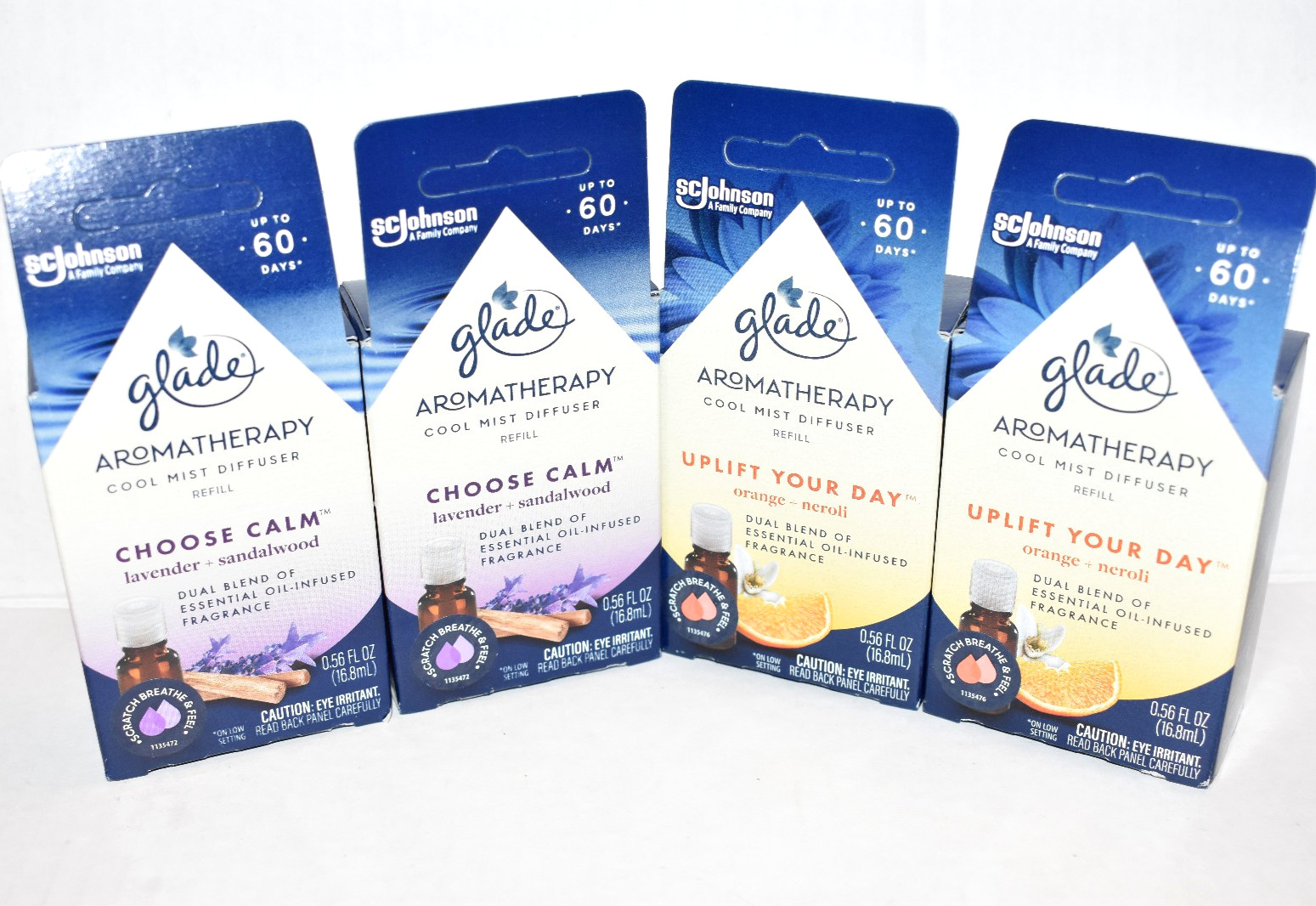 Glade Cool Mist Diffuser Refills Calm Uplift Lavender Sandalwood Orange Neroli gallery
