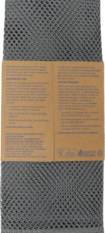 Norwex Dish Cloth 2 Pack - Graphite (46 cm x 50 cm / 18.1" x 19.6") - 307008 gallery
