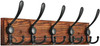 Coat Rack Wall Mounted, Pre-Assembled 16" Coat Hooks with 5 Hooks, Heavy Duty Ru gallery