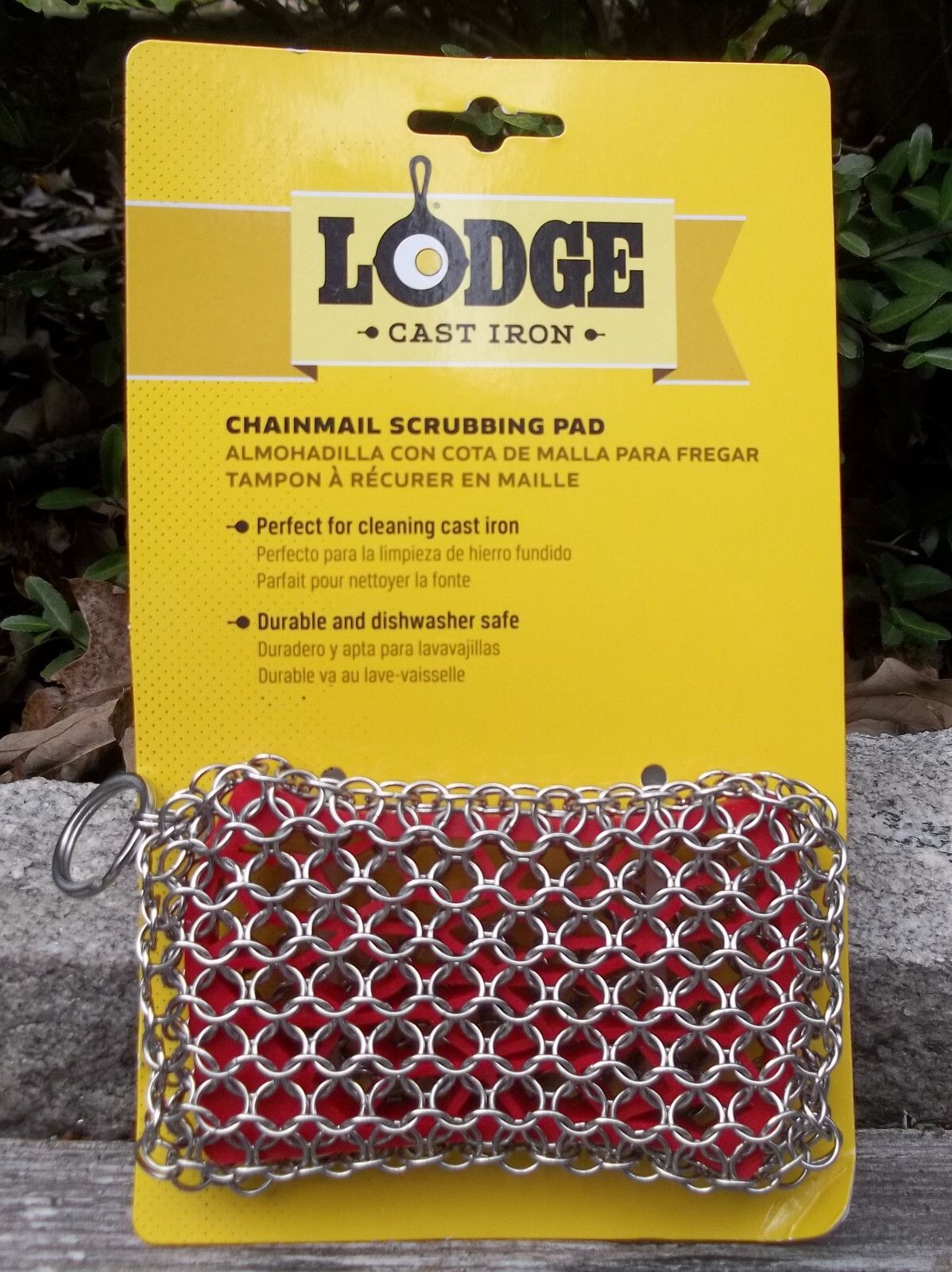 LODGE Cast Iron ChainMail Scrubbing Pad / ACM1OR41 / for cleaning cast iron pans gallery