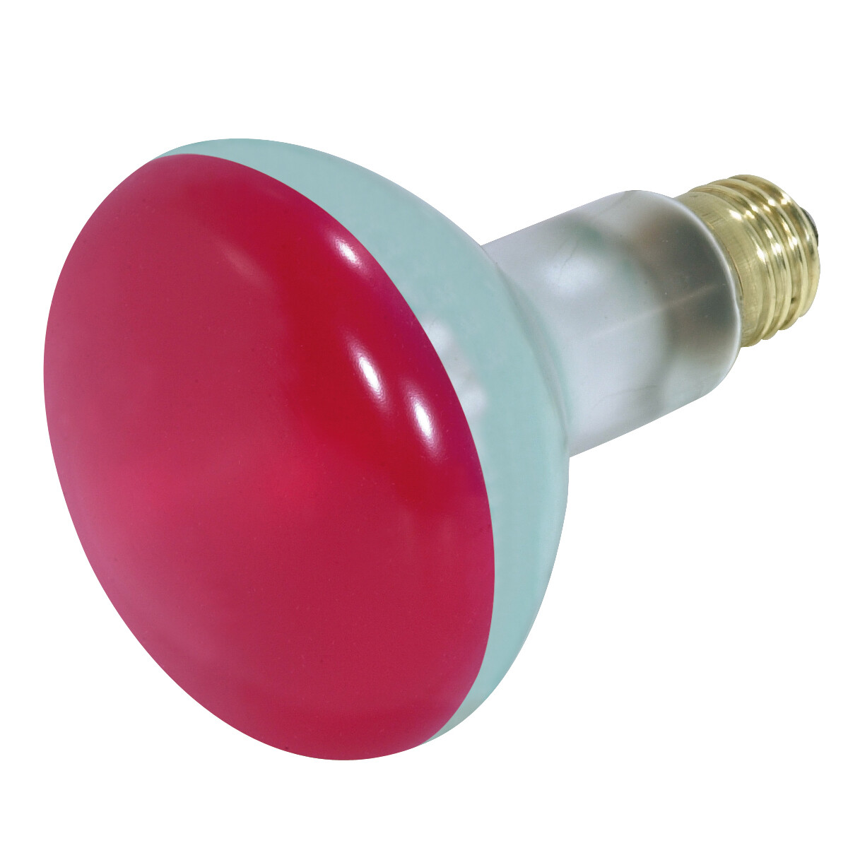 Satco S3240 RED Reflector Bulb 75W Watt BR30 Medium E26 Base Dimmable 120V gallery