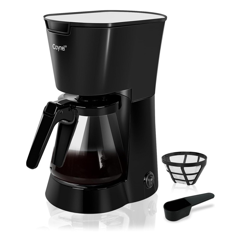 Drip Coffee Machine With 750ML Removable Water Reservoir Permanent Filter Black gallery