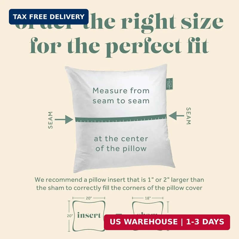 ComfyDown 12x20 Throw Pillow Insert, Down & Feather Fill, 100% Cotton Cover, Mad gallery