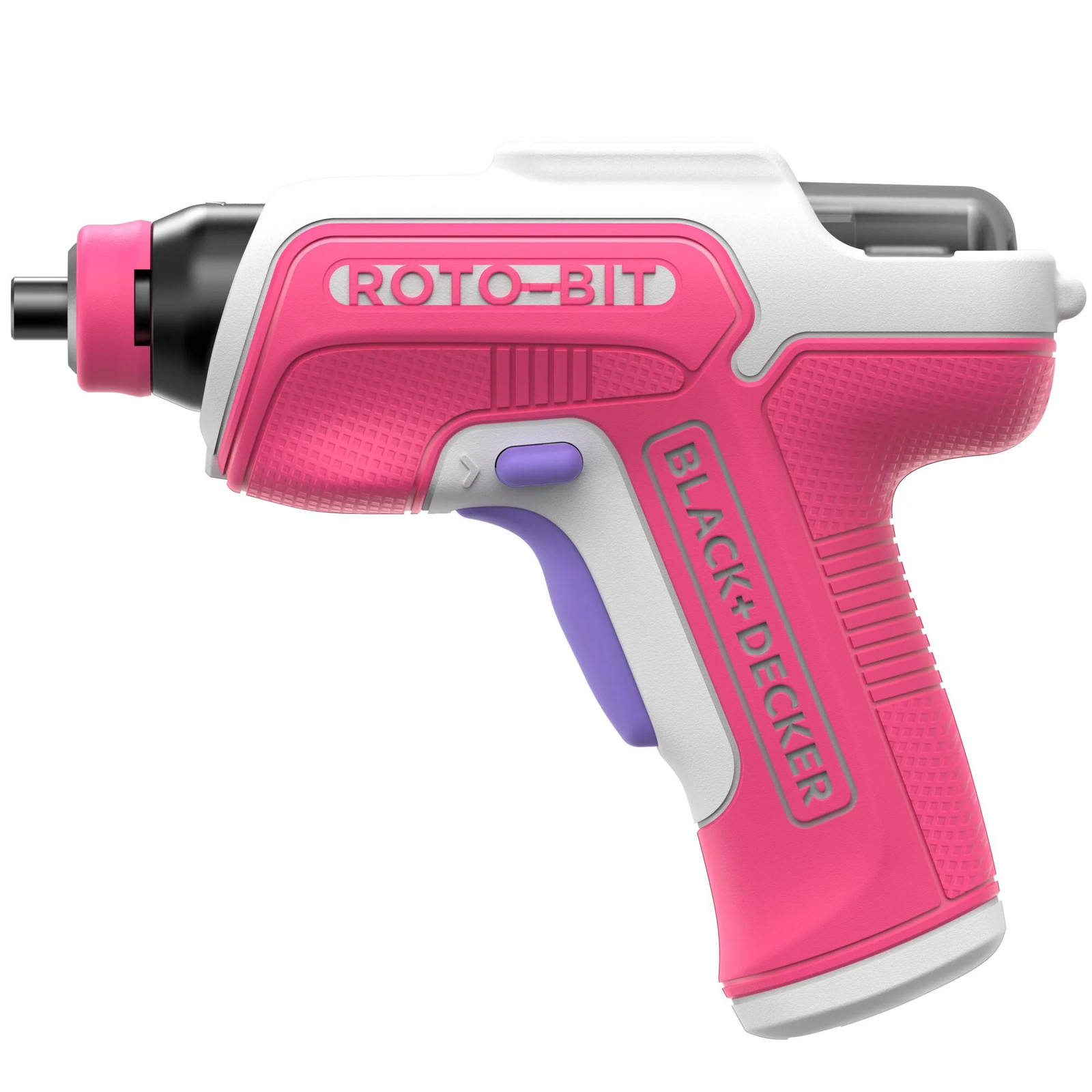 BLACK+DECKER 4V MAX* Rotobit Screwdriver (White & Pink) - BDCS50CWP gallery