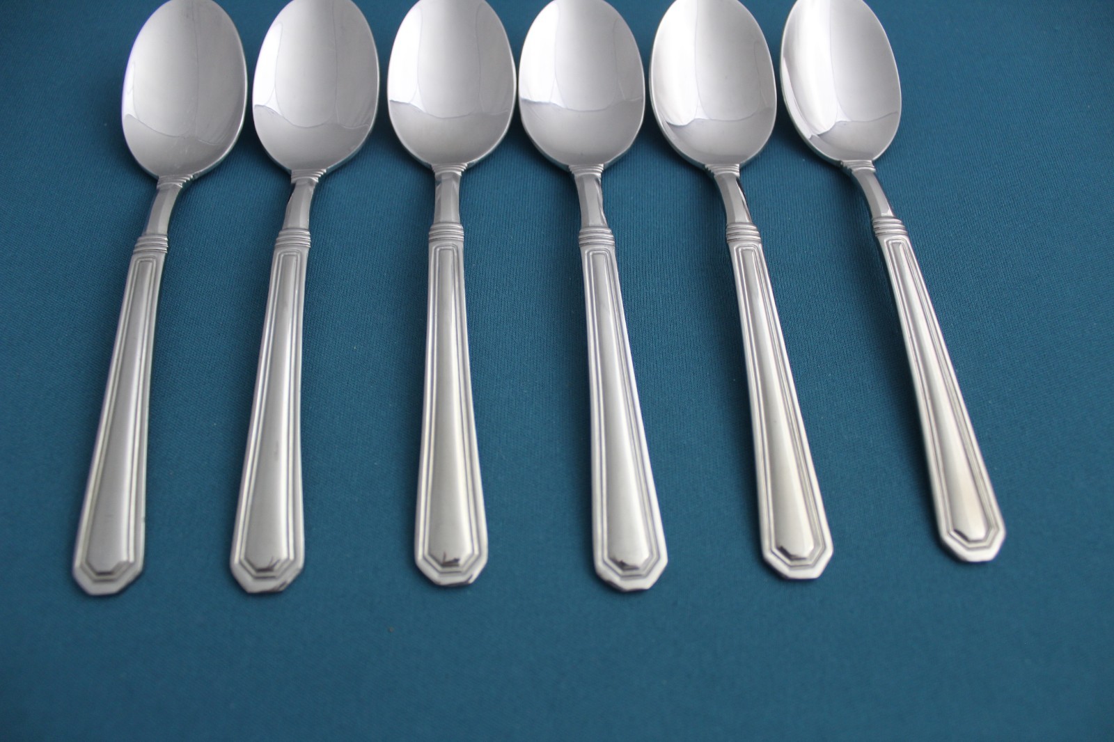 Pfaltzgraff PROVIDENCE GLOSSY Teaspoons (Set of 6) China Stainless 6" gallery