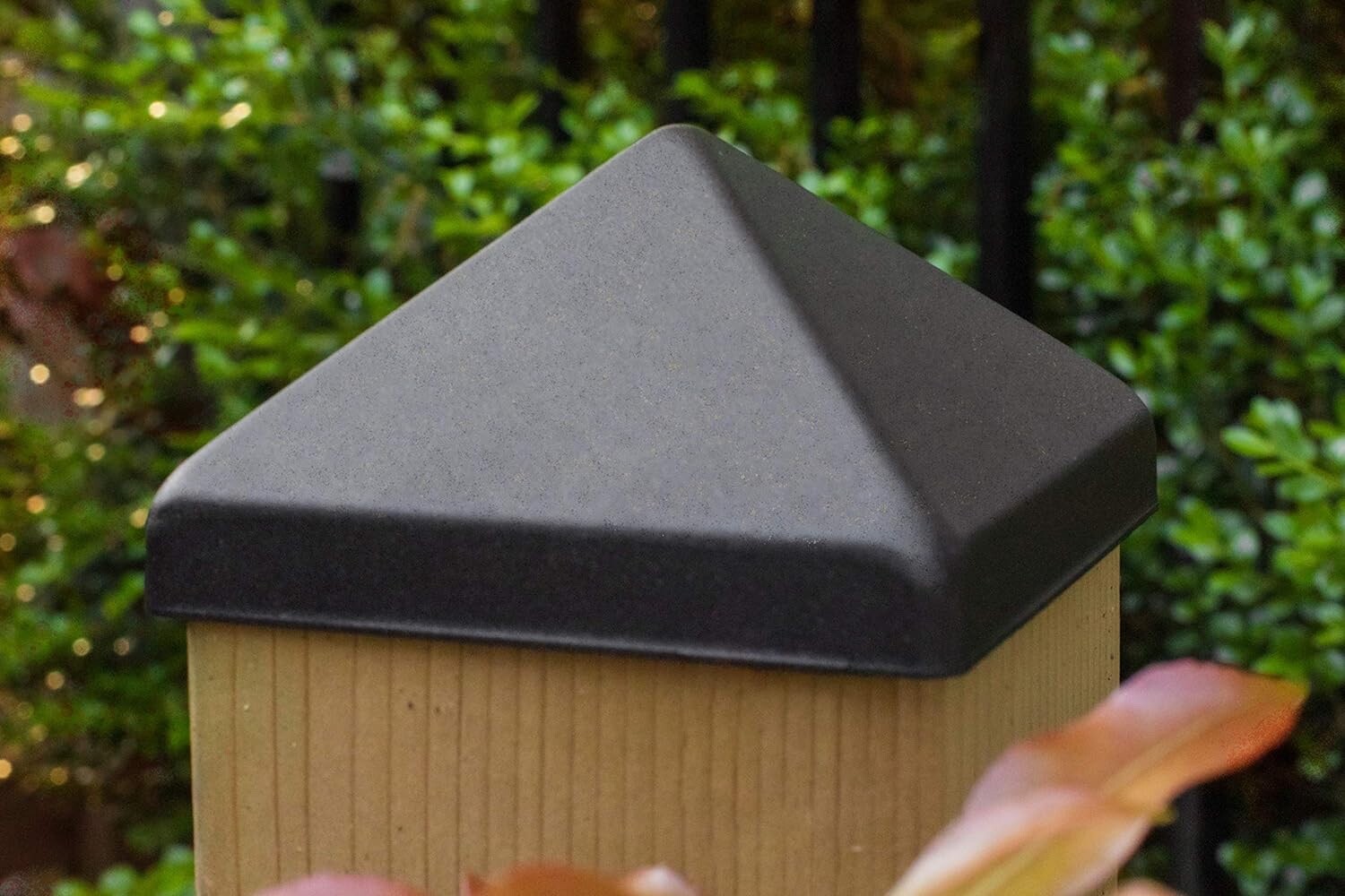 4x4 Apex Pyramid Post Cap - Matte Bronze (3 1/2" x 3 1/2") for Deck and Fence Po gallery