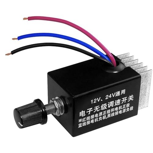 DC Motor Speed Controller Universal DC 12V 24V 10A Electronic Stepless Speed gallery