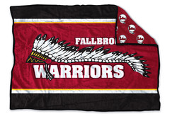 Custom Fundraiser Blanket for Fallbrook Warriors 60″x80″ – Approx.450 GSM 4.4lbs