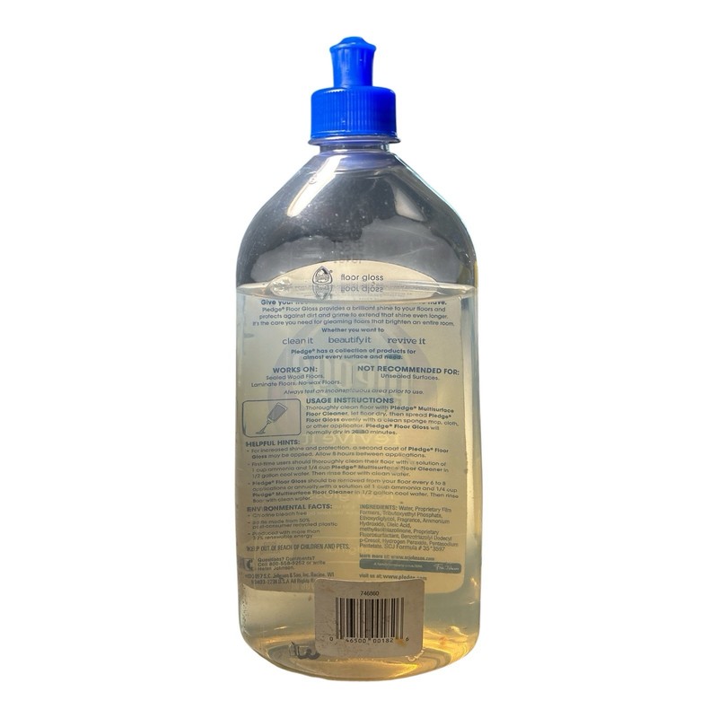 Pledge Revive It Original Floor Gloss Cleaner 27oz size USED ONCE 75% Full gallery