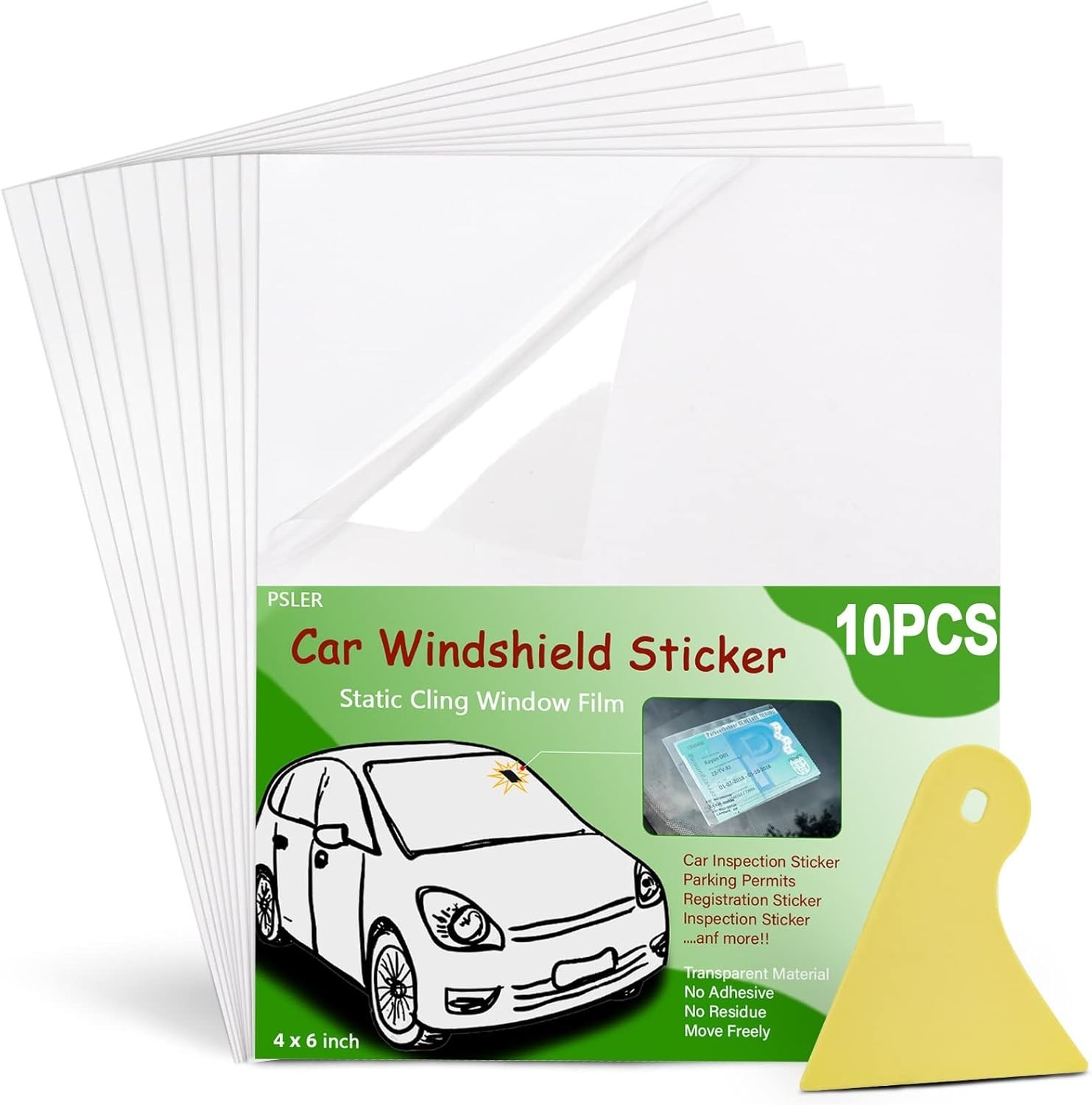 Windshield Sticker Applicator Static Cling Window Film Clear Car Window Sticker gallery