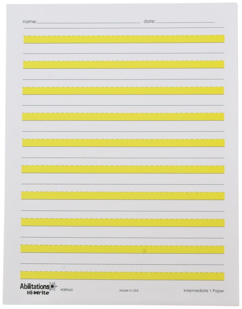 Integrations HiWrite Intermediate 1 Paper 81/2x11 Inch 100 Pack 089663