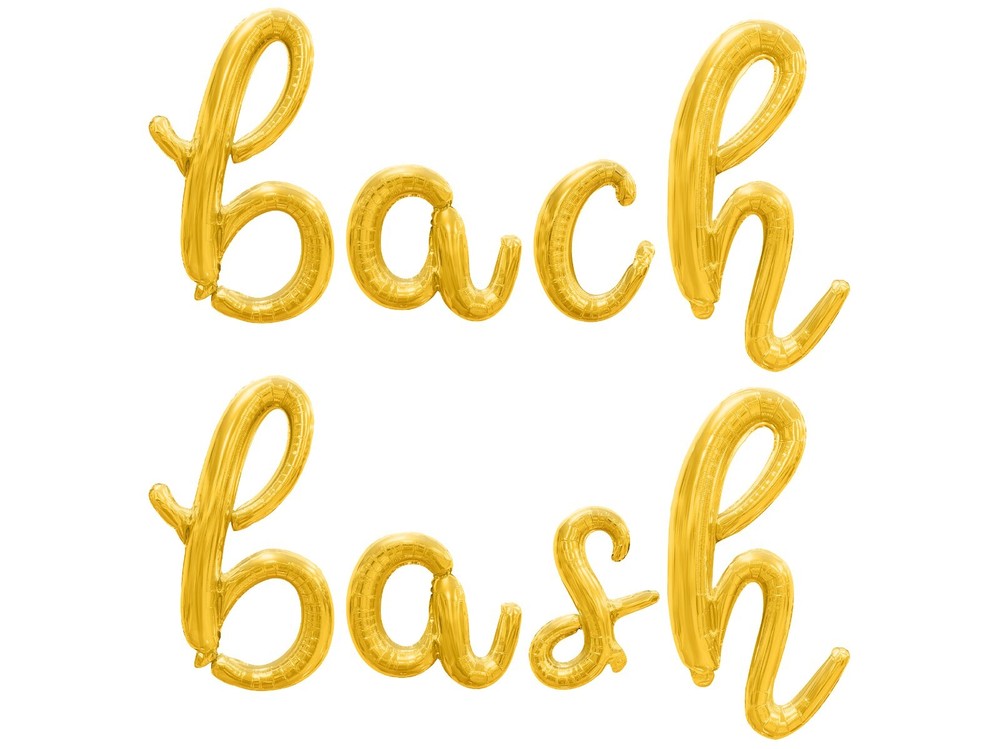 BACH BASH Cursive Script Letter Balloon Banner - Bachelorette Party Decorations