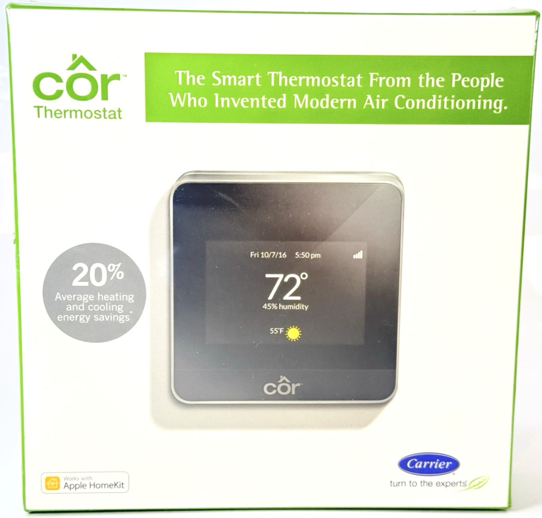 [CARRIER] Smart Cor7 Wi-Fi *SMART THERMOSTAT* Brand New for Apple Homekit gallery