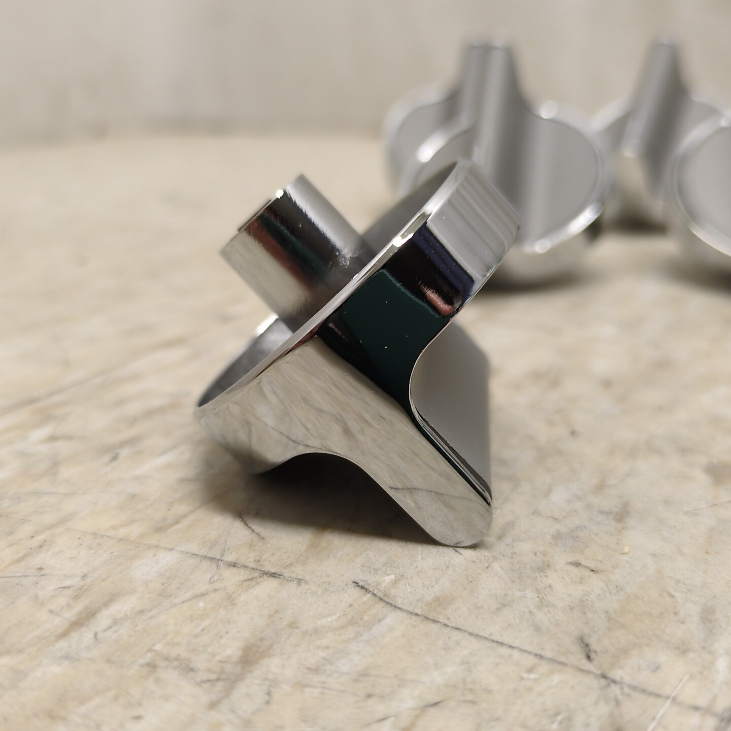 Qty 5 Stainless Steel Control Knob For Whirlpool Cooktop Range Stove W10594481 gallery